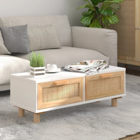 Coffee Table White Engineered wood Small Coffee Table