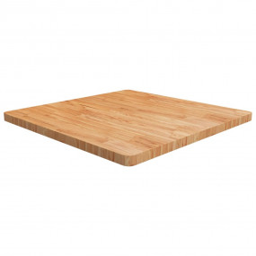 Table Top Light brown Solid oak wood 35.4x35.4 in Durab...