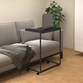 Side Table Black Engineered wood 21.7 x 13.8 x 27.6 in ...