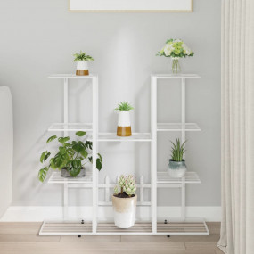 Flower Stand White Powder-coated iron Tall Decorative I...