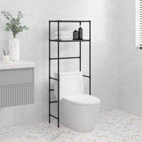 Storage Rack Black Iron, Non-woven fabric 21.1 x 11.0 x...