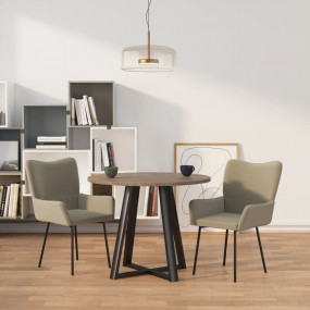 Dining Chair Set of 2 Light grey