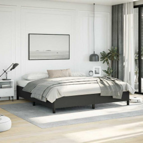 Bed Frame Black 75% polyvinyl chloride, 5% cotton, 20% ...