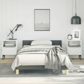Bed Frame With Headboard Dark Gray