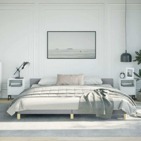 Bed Frame With Headboard Scandinavian Bed Frame Rectang...