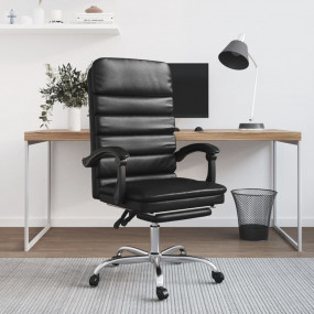 Massage Office Chair Black Faux Leather, Metal, Plywood...