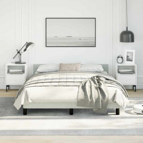 Bed Frame With Headboard Light Grey