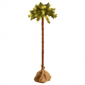 Christmas Tree Green and brown PVC, steel, linen fabric...