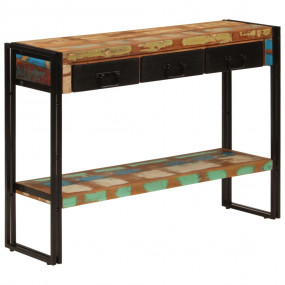 Console Table Multicolor Solid reclaimed wood, iron Med...