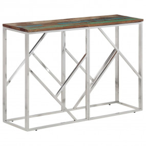 Console Table Silver, Mixed wood tones