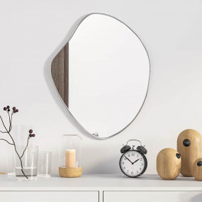 Wall Mirror Silver Glass, PVC Medium Wall mounting Wall...