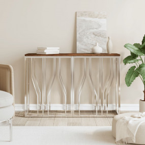 Console Table Silver, Multicolor