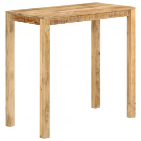 Bar Table Natural Wood Solid mango wood, Iron