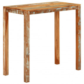 Bar Table Multicolor Solid reclaimed wood Medium Durabl...