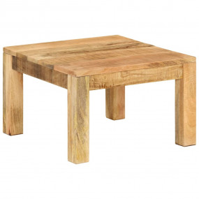 Coffee Table Natural Solid Mango Wood Small Durable