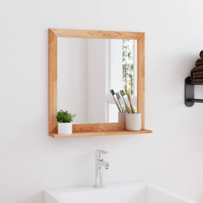 Wall Mirror Walnut Solid walnut wood, glass 21.7 x 21.7...