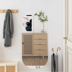 Wall Mirror Transparent Glass Medium Wall mounting Wall...