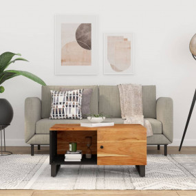 Coffee Table Natural Solid Acacia wood Medium Coffee Ta...
