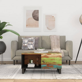 Coffee Table Multicolor Solid reclaimed wood, engineere...