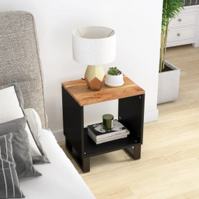 Coffee Table Natural wood and black