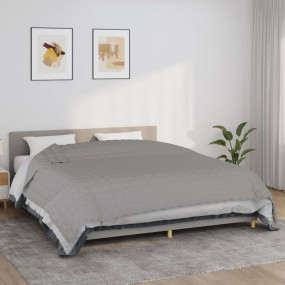 Weighted Blanket Grey Cotton Large Weighted Blanket Rec...