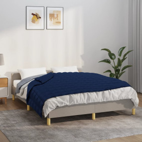 Weighted Blanket Blue Cotton 47.2 x 70.9 in Weighted Bl...