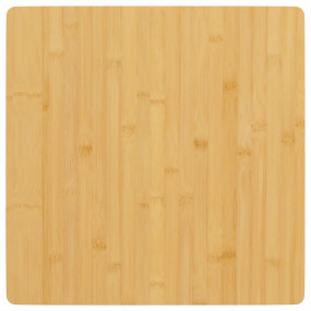 Table Top Brown Bamboo 19.7x19.7 in Rounded corners Squ...