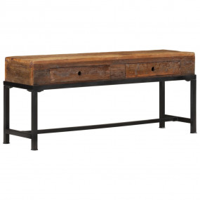 TV Cabinet Brown Solid reclaimed wood and iron TV Cabin...