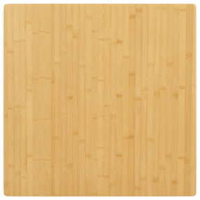 Table Top Natural Bamboo 35.4 x 35.4 in Rounded corners