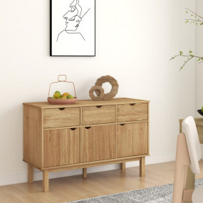 Sideboard Natural Pine Solid pine wood, engineered wood...