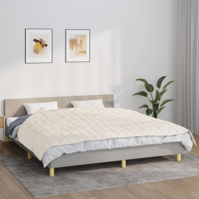 Weighted Blanket Light cream Cotton, Polyester, Glass b...