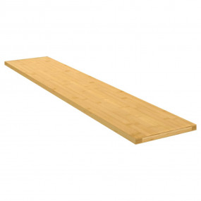 Wall Shelf Bamboo Bamboo with varnish finish 39.4 in lo...