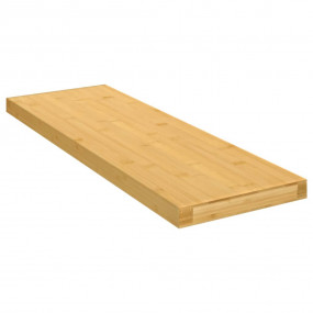 Wall Shelf Natural Bamboo Bamboo 23.6 x 7.9 in Wall She...