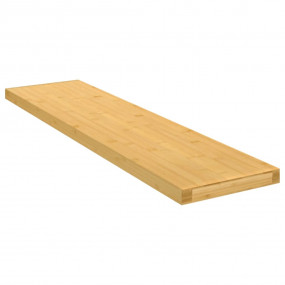 Wall Shelf Natural bamboo Bamboo 31.5 x 7.9 x 1.0 in