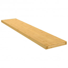 Wall Shelf Natural Bamboo Bamboo 39.4 in x 7.9 in