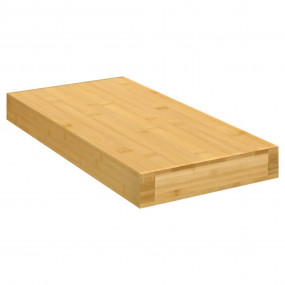 Wall Shelf Bamboo with natural grain Varnished Bamboo