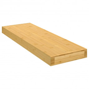 Wall Shelf Brown Bamboo with varnish finish Medium Wall...