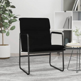 Lounge Chair Black Faux leather, metal, plywood Single ...