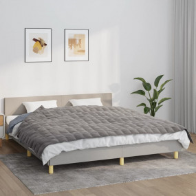 Weighted Blanket Grey Polyester microfiber and glass be...