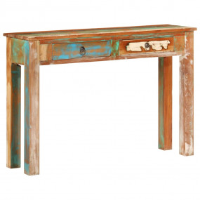 Console Table Multicolored Solid reclaimed wood