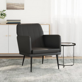 Armchair Black Faux leather, metal, plywood Medium Dura...