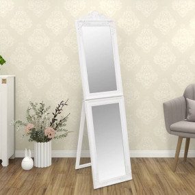 Free-standing Mirror White Glass Full-length  Foldable