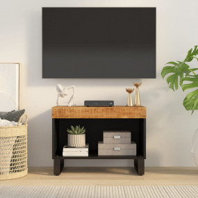 TV Cabinet Natural Mango Wood Solid Mango Wood Medium T...