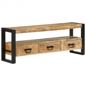 TV Cabinet Natural wood, Black