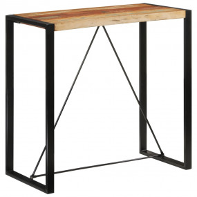 Bar Table Multicolor Solid reclaimed wood and iron Medi...