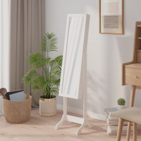 Free-standing Mirror White Engineered wood, Glass Full ...