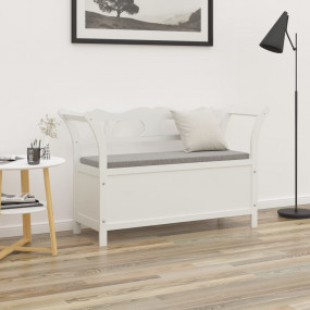 Bench White Solid fir wood, engineered wood Medium Benc...