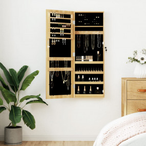 Mirror Jewelry Cabinet White