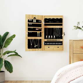 Mirror Jewelry Cabinet White