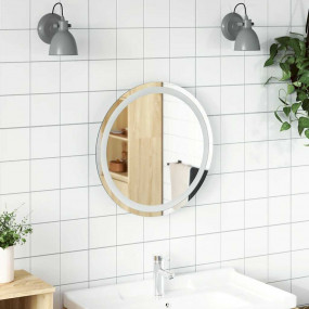 LED Bathroom Mirror Glass 19.7 in diameter Modern Round...